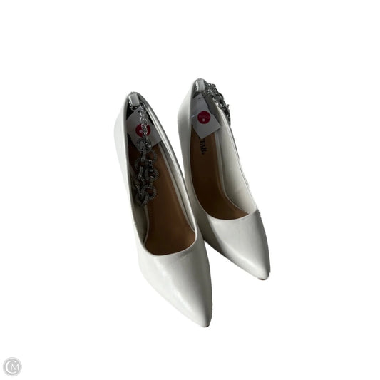 Shoes Heels Stiletto By Just Fab In White, Size: 9