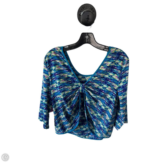 Top 3/4 Sleeve By Wayf In Blue & Green, Size: L