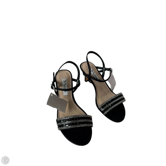 Sandals Heels Kitten By Nina In Black, Size: 6.5