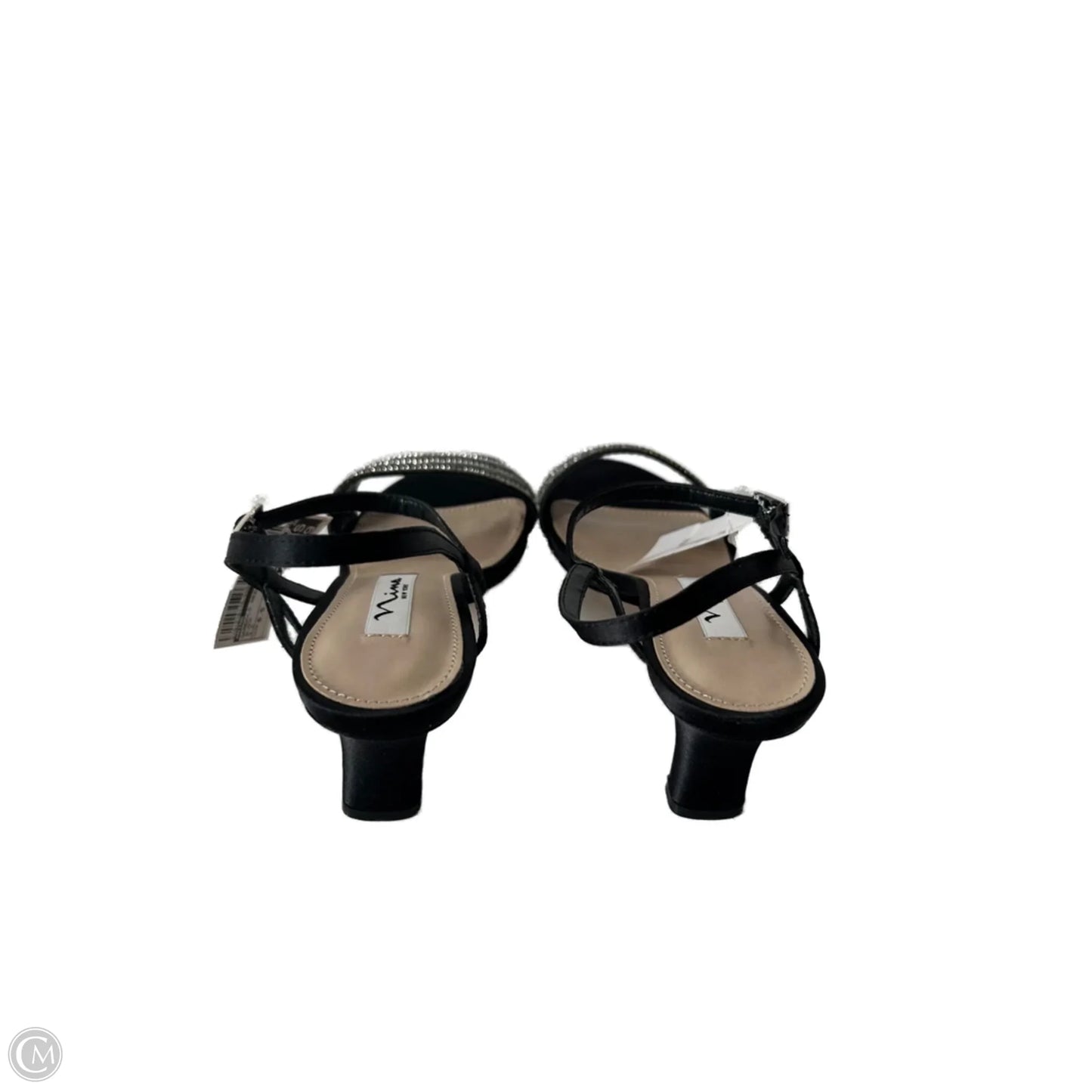 Sandals Heels Kitten By Nina In Black, Size: 6.5