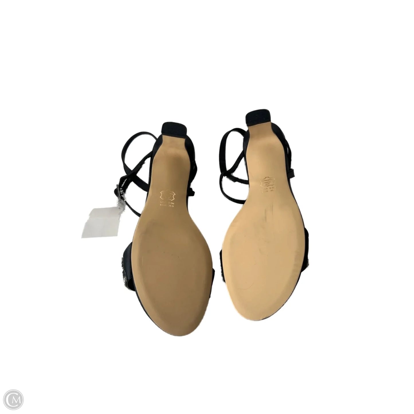 Sandals Heels Kitten By Nina In Black, Size: 6.5