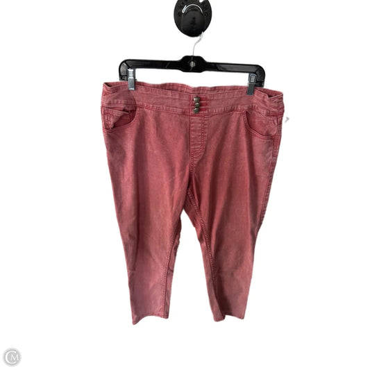 Pants Cropped By Soft Surroundings In Pink, Size: 12p
