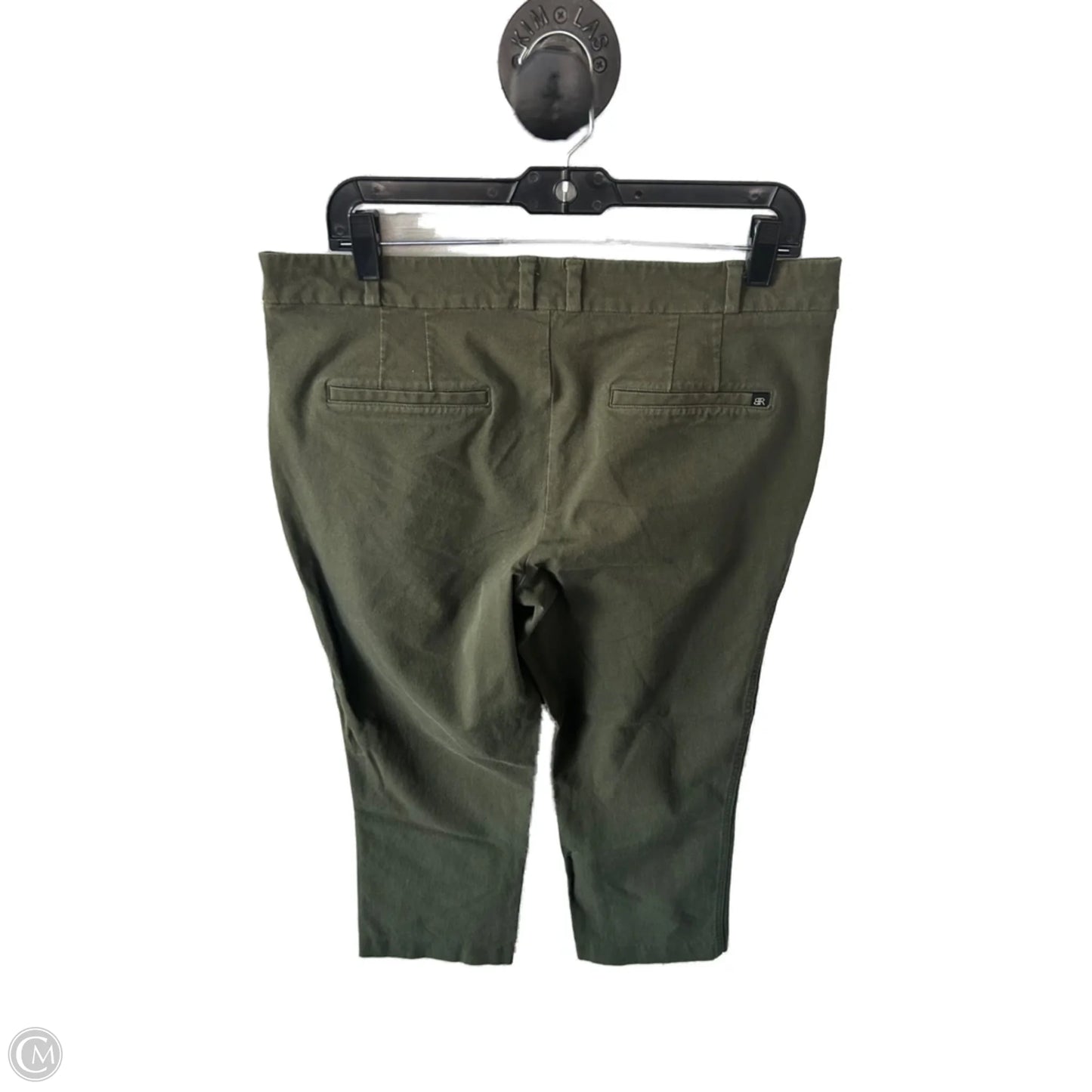 Pants Cropped By Banana Republic In Green, Size: 10