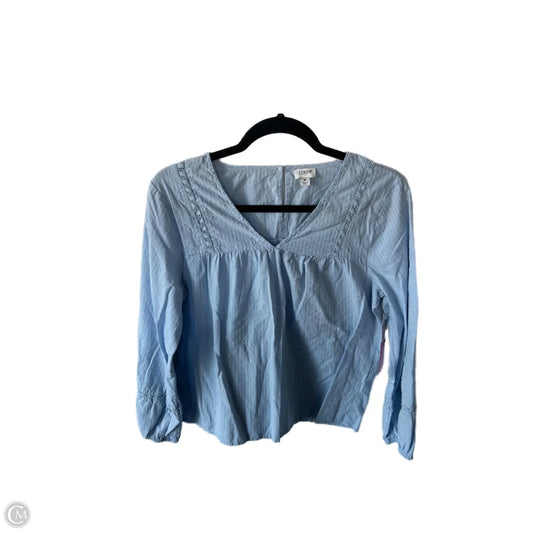 Top Long Sleeve By J. Crew In Blue, Size: M