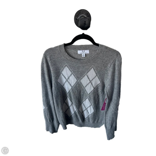 Sweater Cashmere By Cmc In Grey & White, Size: L