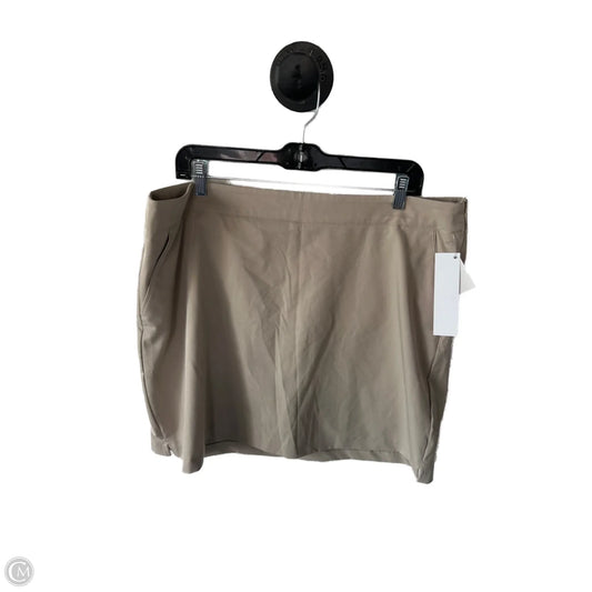 Skirt Mini & Short By Clothes Mentor In Tan, Size: 16