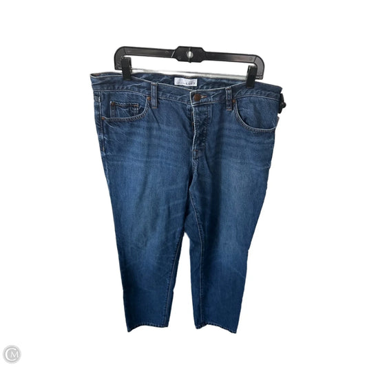 Jeans Boyfriend By Loft In Blue Denim, Size: 12
