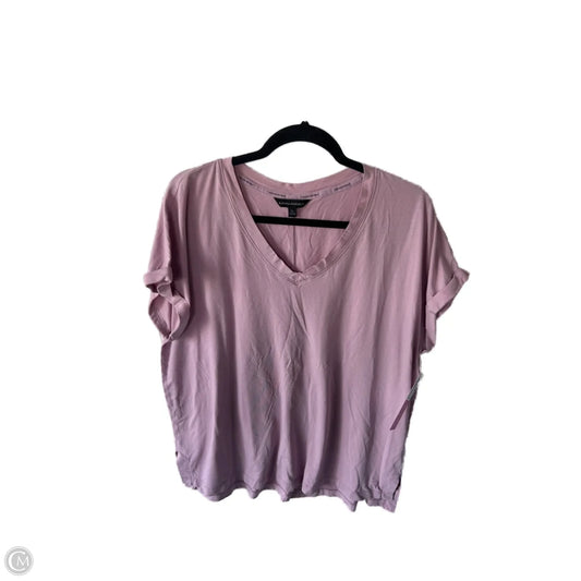 Top Short Sleeve Basic By Banana Republic In Pink, Size: Xl