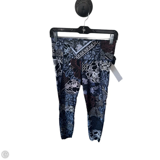 Athletic Leggings By Athleta In Black & Blue, Size: 4