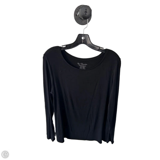 Top Long Sleeve Basic By Chicos In Black, Size: L