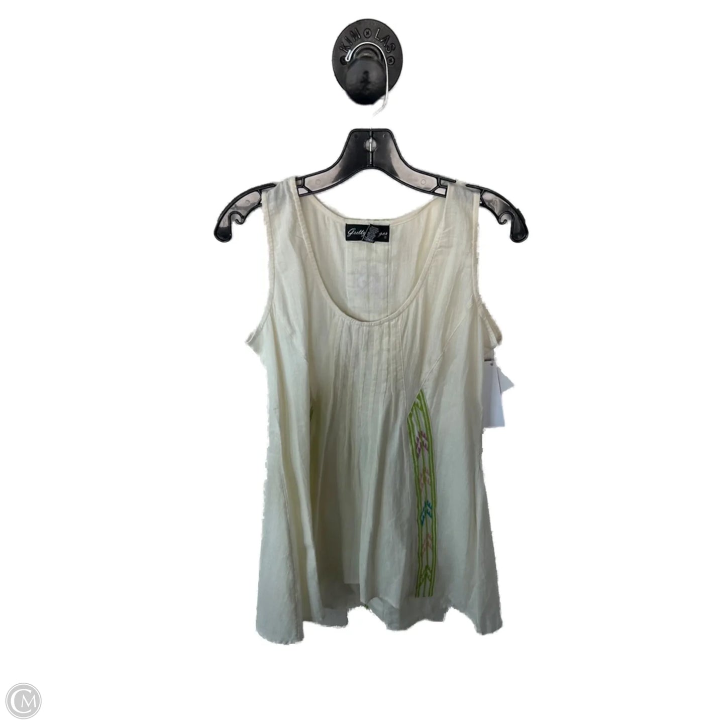 Tunic Sleeveless By Cmc In Cream, Size: L