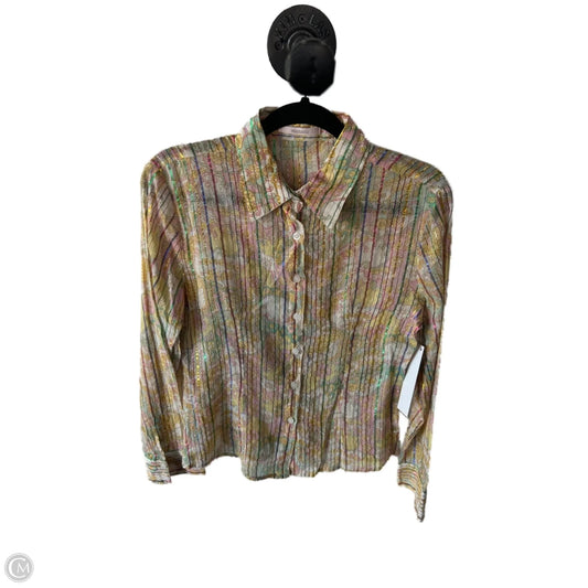 Top Long Sleeve By Clothes Mentor In Yellow, Size: S