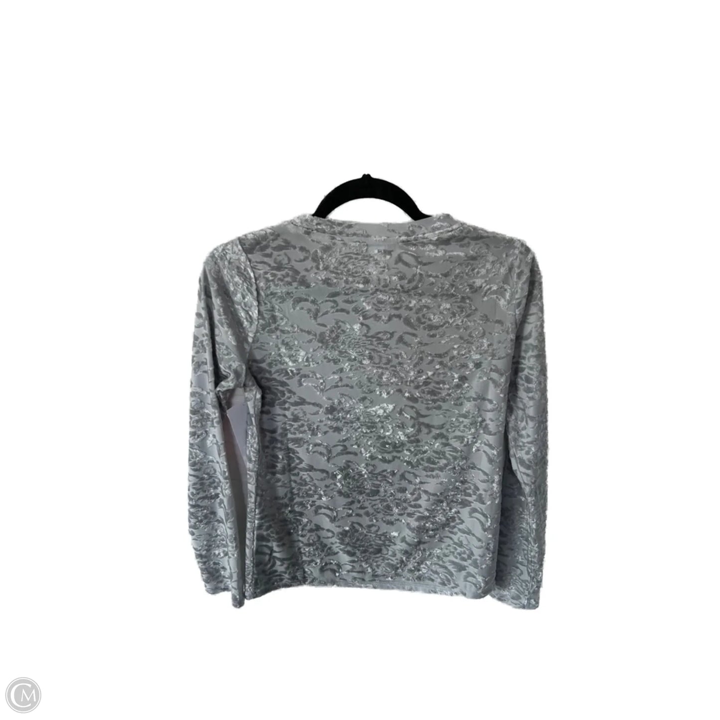 Top Long Sleeve By White House Black Market In Grey, Size: Xs