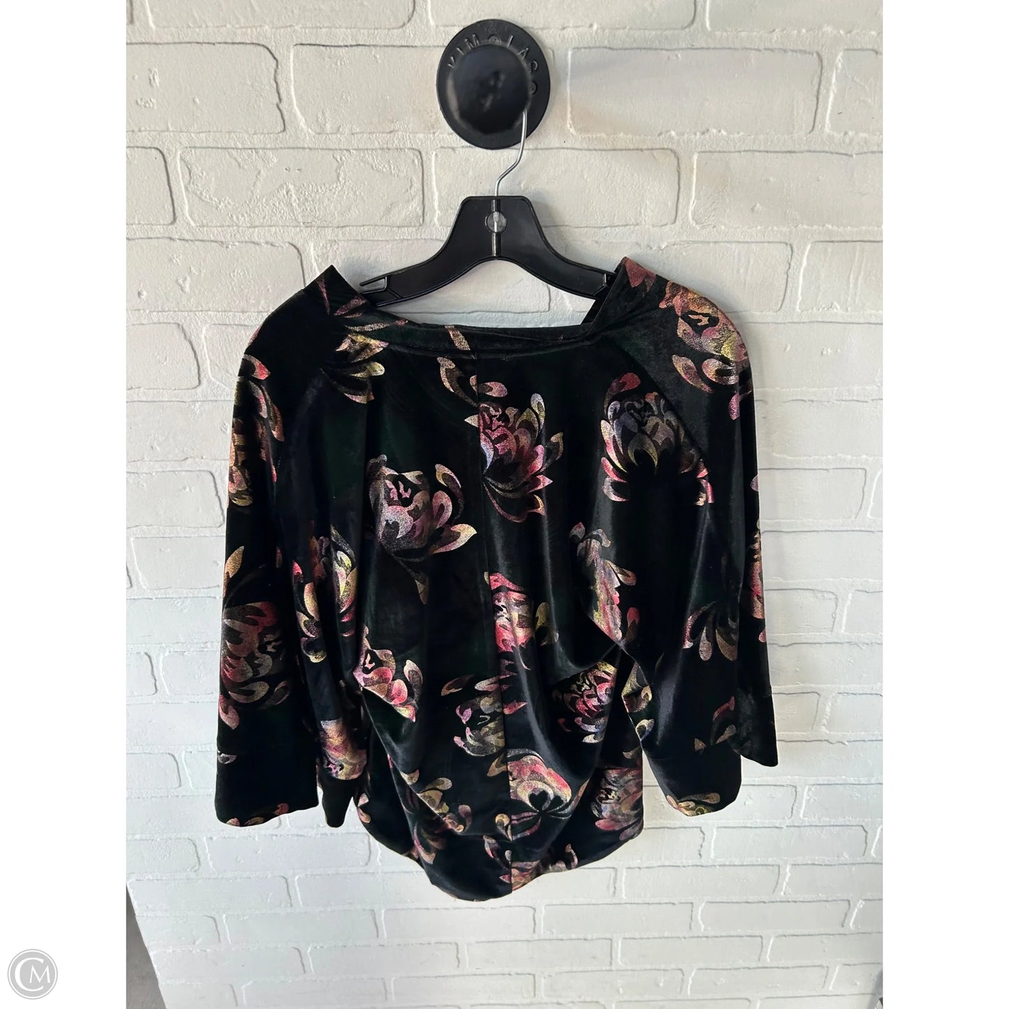 Top 3/4 Sleeve By Clothes Mentor In Black, Size: S