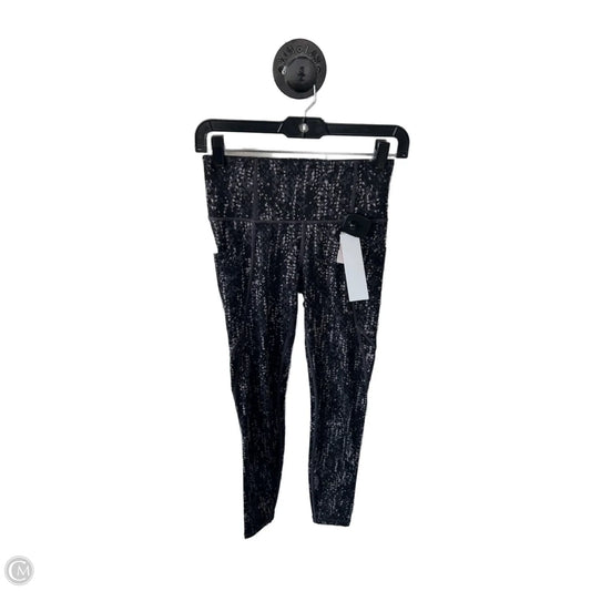 Athletic Leggings By Athleta In Black & Grey, Size: 0