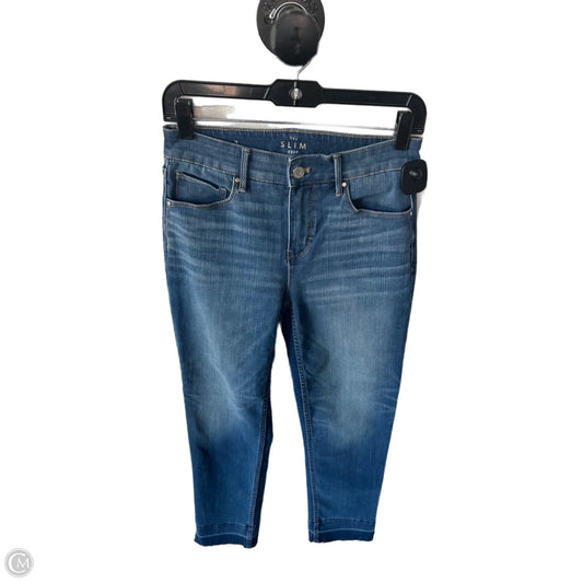 Jeans Straight By White House Black Market In Blue Denim, Size: 2