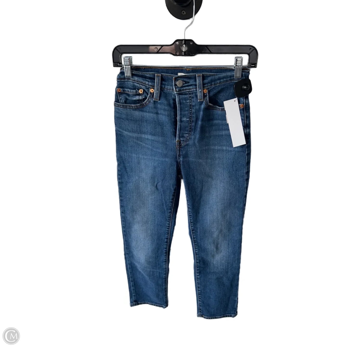 Jeans Straight By Levis In Blue Denim, Size: 2