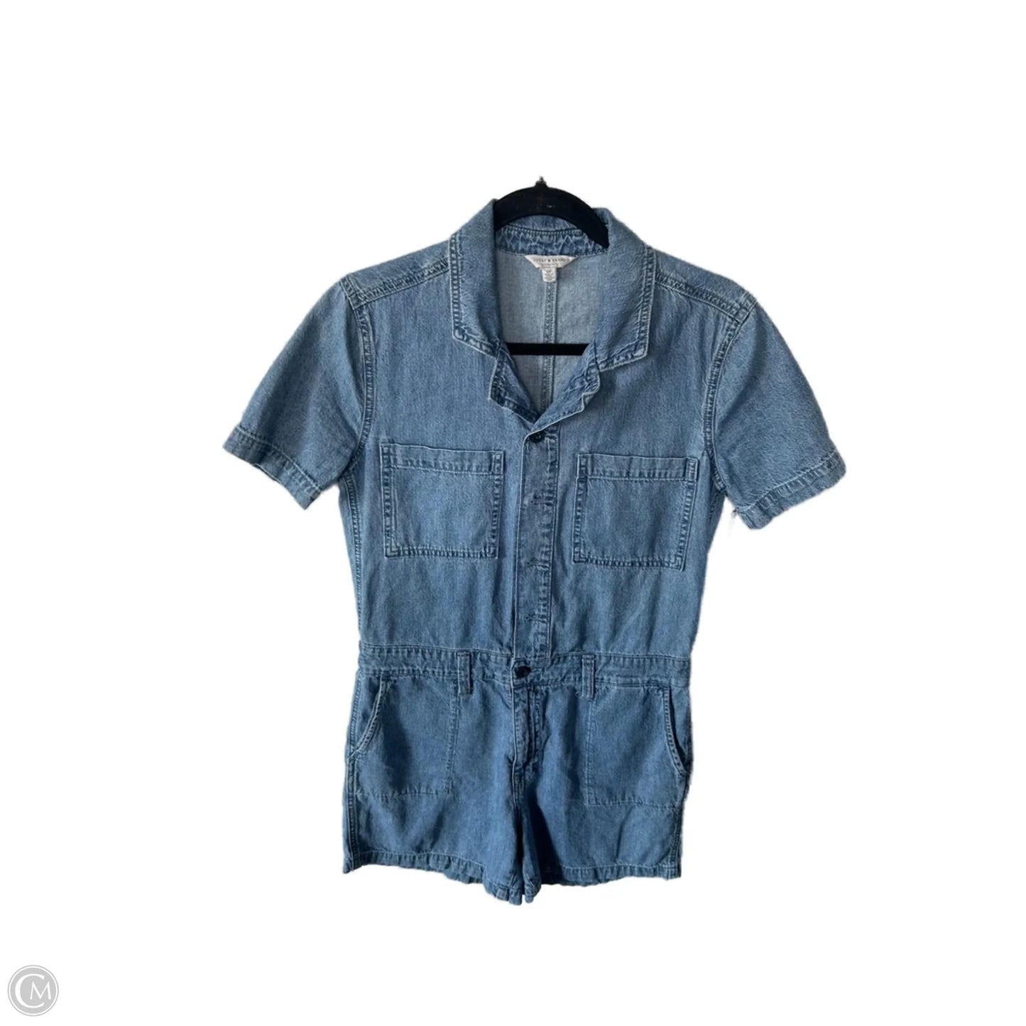 Romper By Lucky Brand In Blue Denim, Size: S