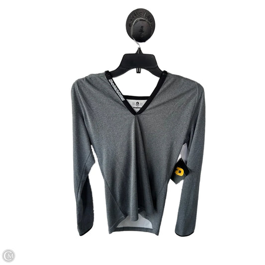 Athletic Top Long Sleeve Hoodie By Clothes Mentor In Grey, Size: S