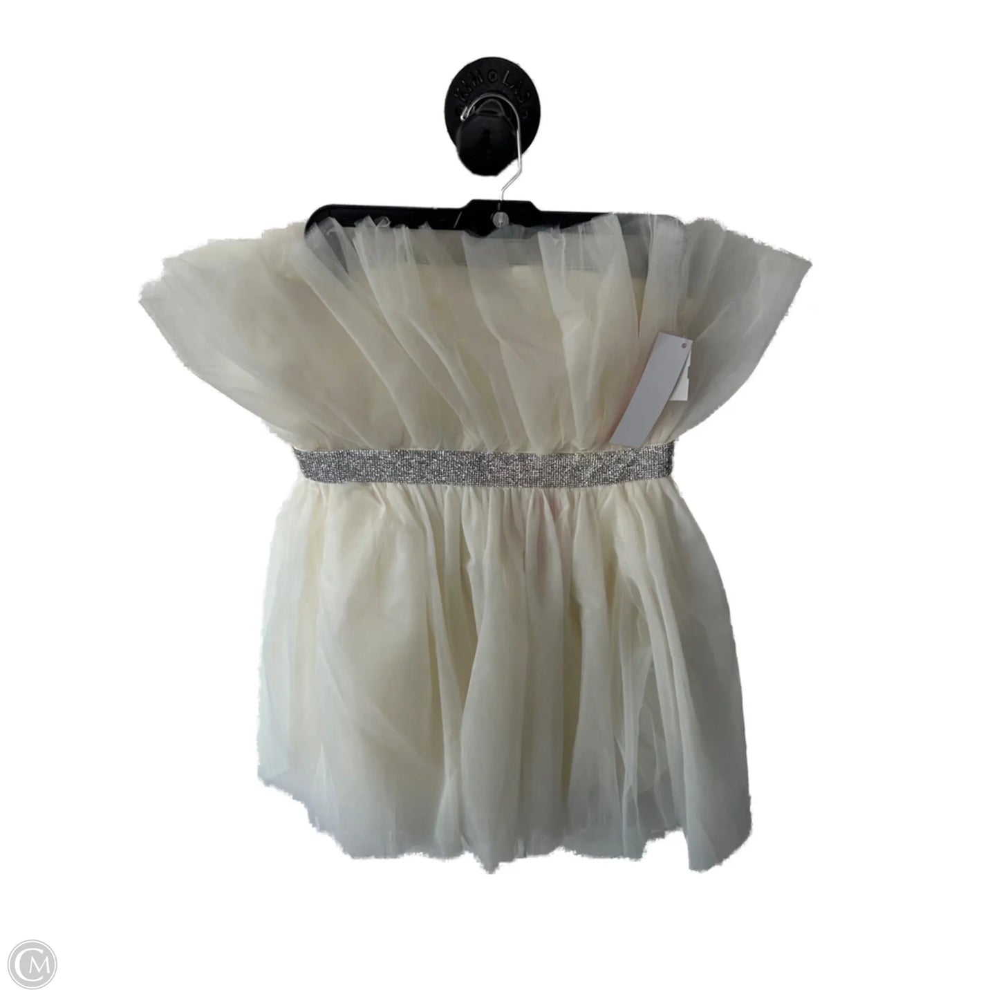 Dress Party Short By Betsey Johnson In Cream, Size: L