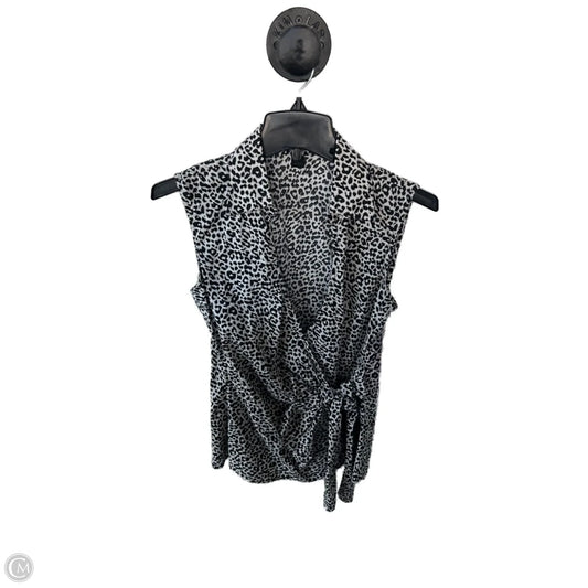 Top Sleeveless By Express Design Studio In Black & Grey, Size: M