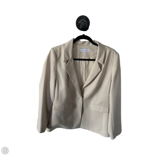 Blazer By Clothes Mentor In Tan, Size: L