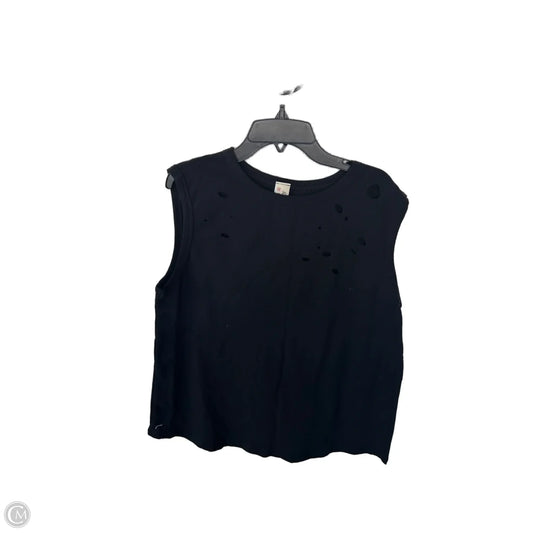 Top Sleeveless Basic By 7th Ray In Black, Size: M