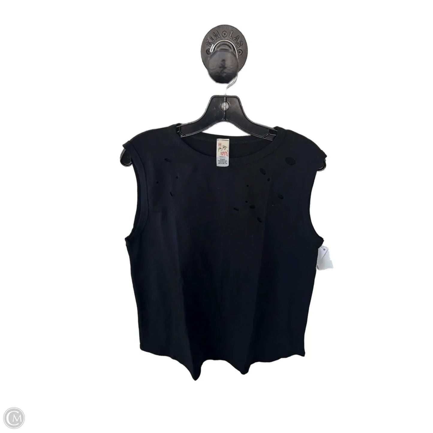 Top Sleeveless Basic By 7th Ray In Black, Size: M