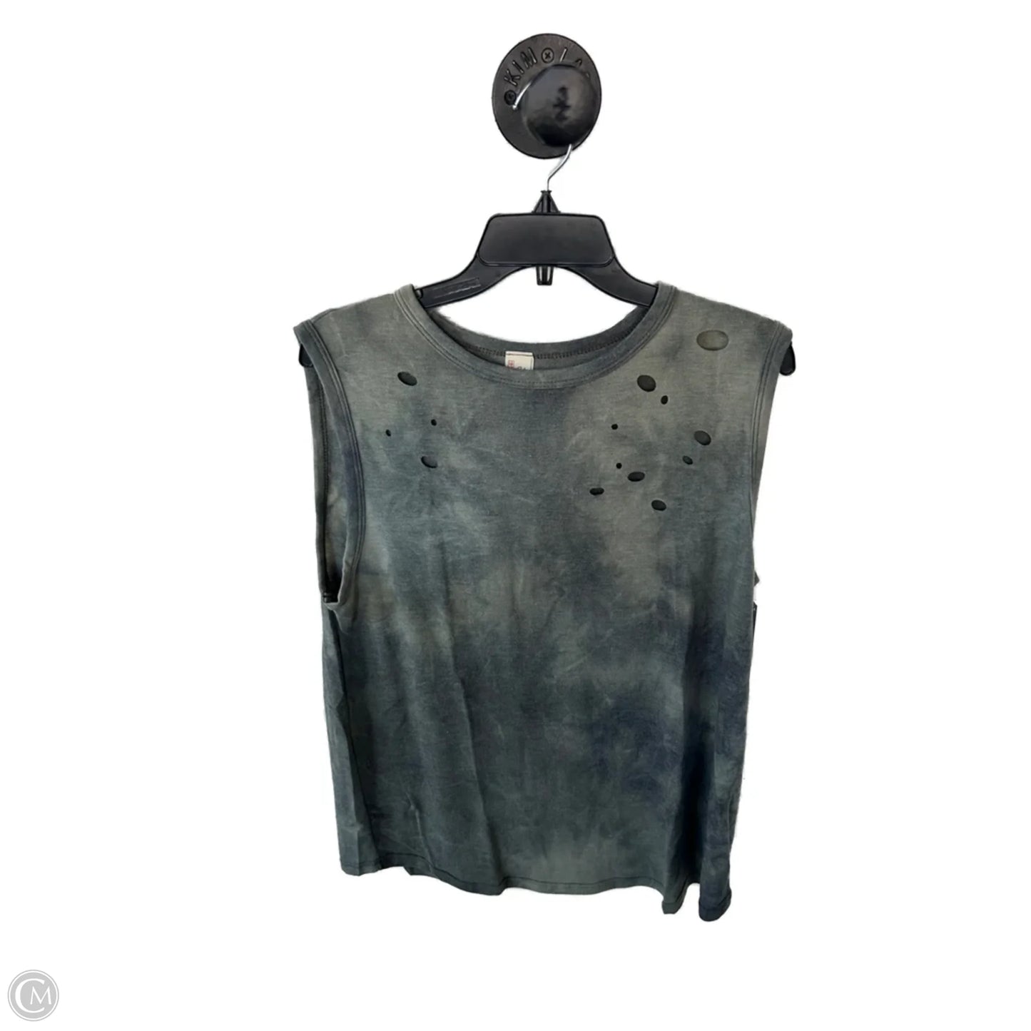 Top Sleeveless Basic By 7th Ray In Green, Size: L