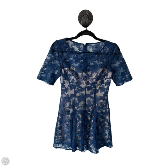 Dress Party Short By Adrianna Papell In Blue, Size: Xs