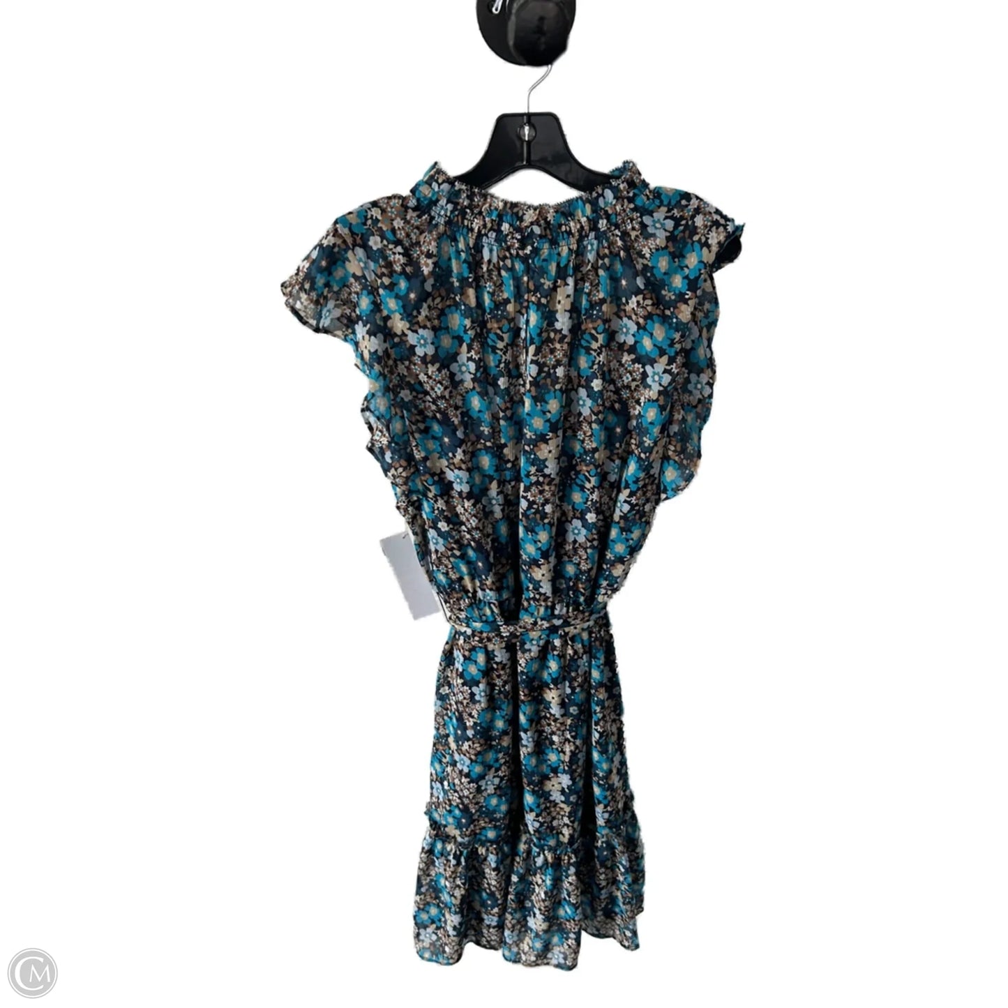 Dress Casual Maxi By Ann Taylor In Blue & Tan, Size: Xl