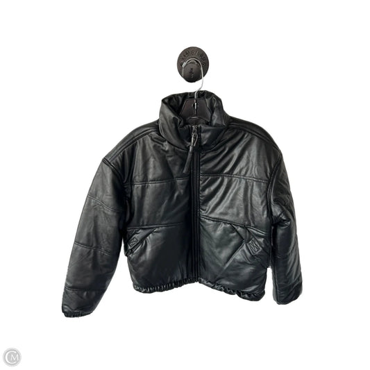 Jacket Moto By Clothes Mentor In Black, Size: S