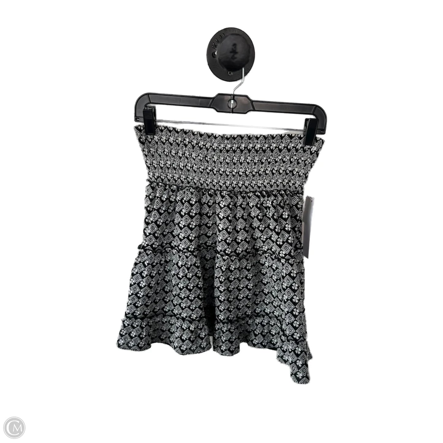 Skirt Mini & Short By Clothes Mentor In Black & White, Size: S