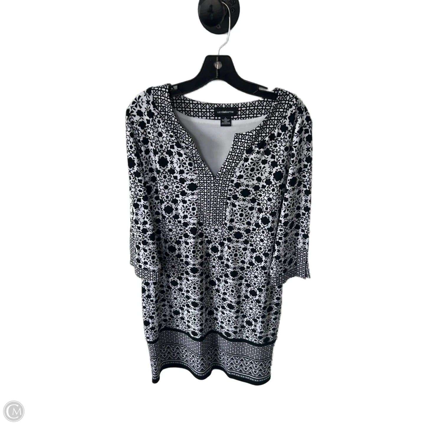 Dress Work By Liz Claiborne In Black & White, Size: L