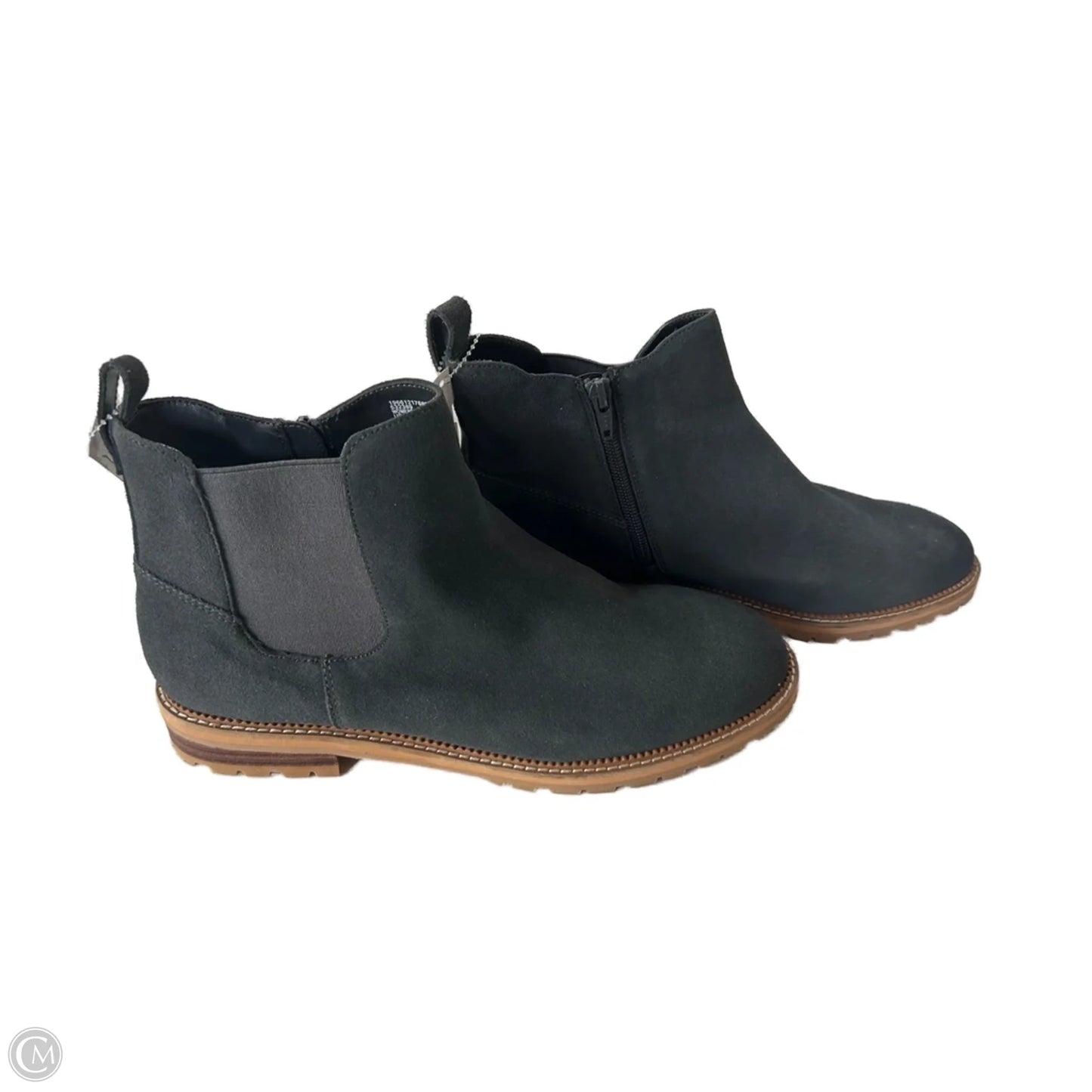 Boots Ankle Flats By Lands End In Grey, Size: 11