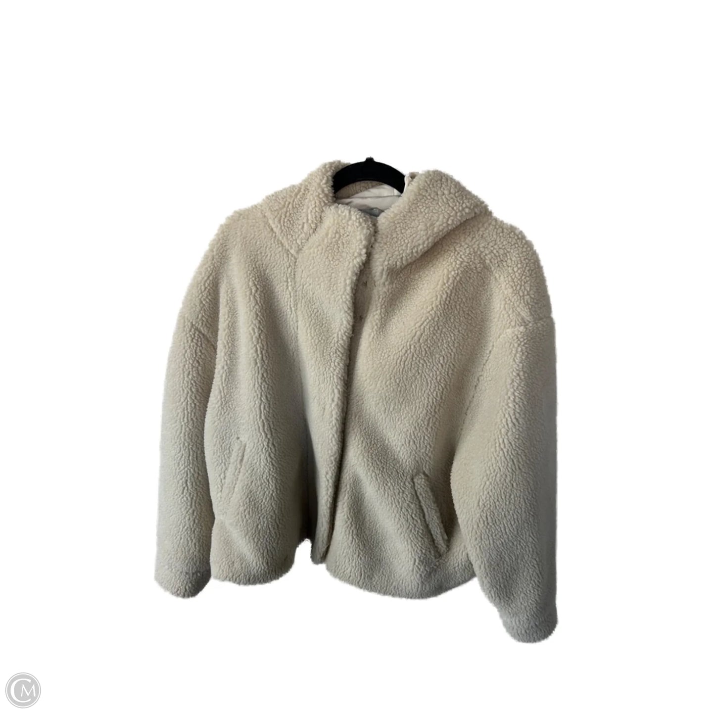 Jacket Fleece By Zara In Tan, Size: L