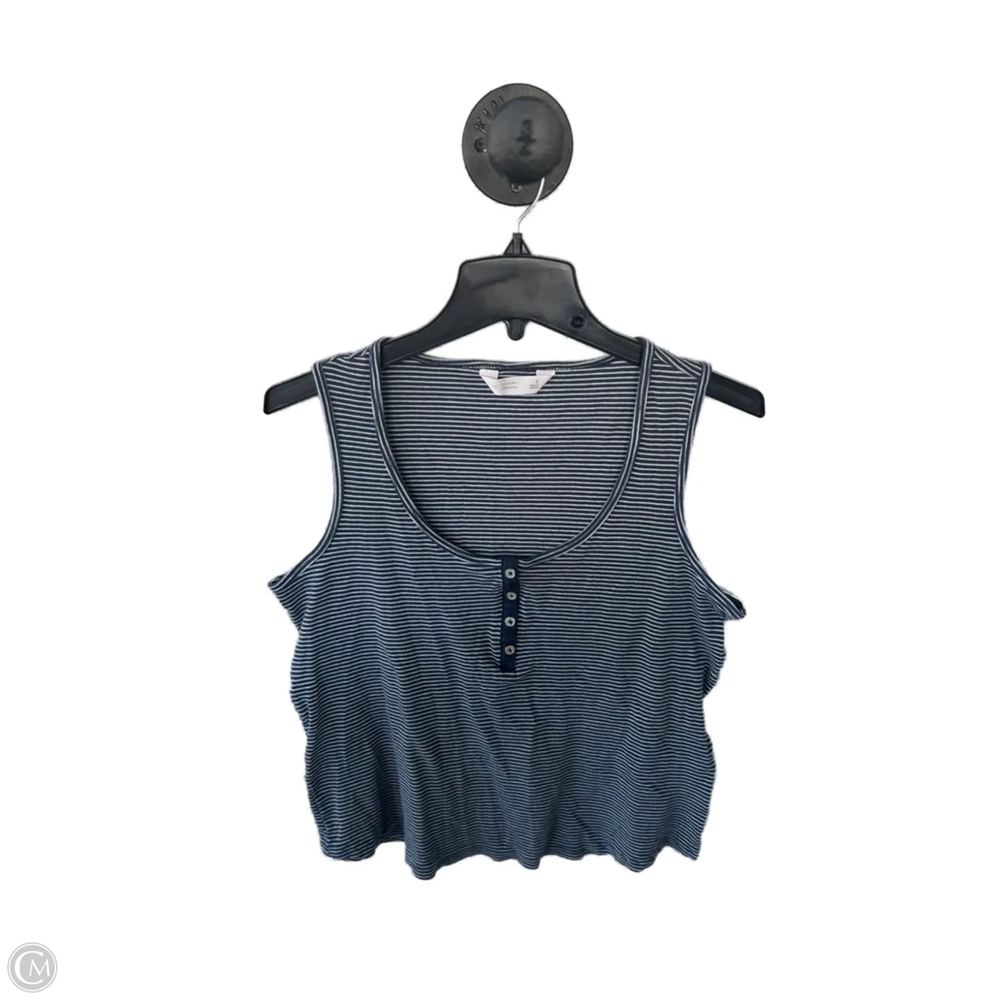 Top Sleeveless Basic By Lc Lauren Conrad In Blue & White, Size: L