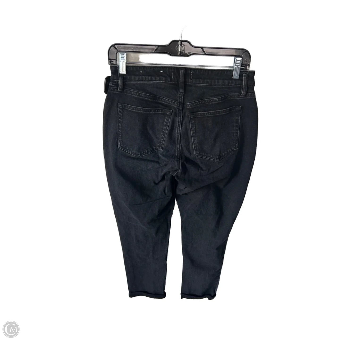 Jeans Boyfriend By Loft In Black Denim, Size: 2