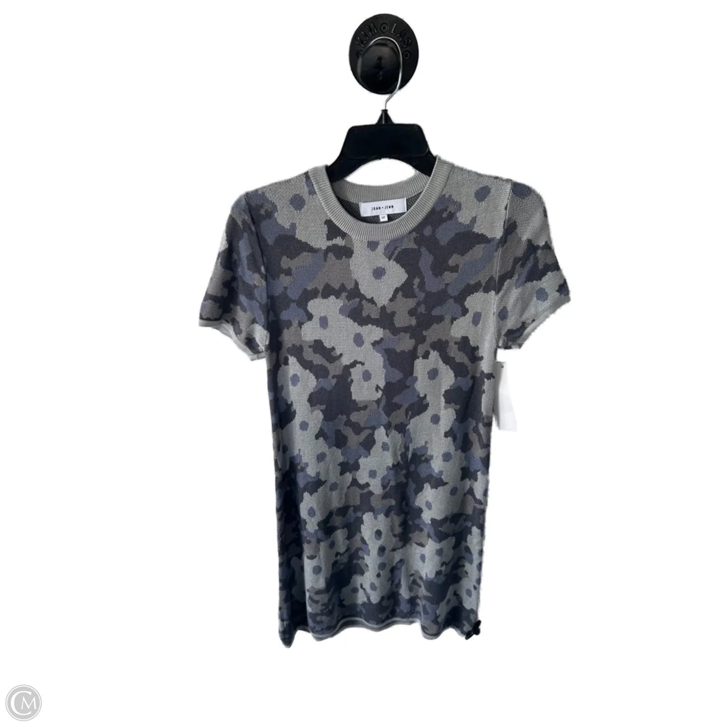 Dress Sweater By John + Jenn In Blue & Grey, Size: S