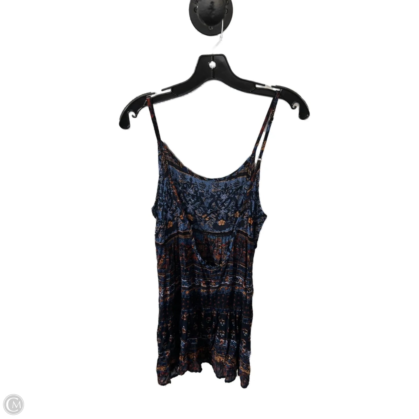 Tunic Sleeveless By Clothes Mentor In Blue & Brown, Size: M