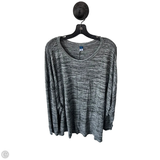 Top Long Sleeve Basic By Old Navy In Grey, Size: 4x