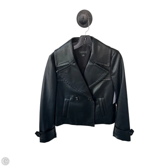 Jacket Moto By Ann Taylor In Black, Size: Xs