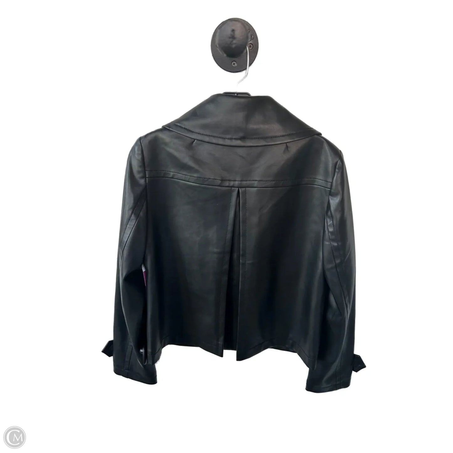 Jacket Moto By Ann Taylor In Black, Size: Xs
