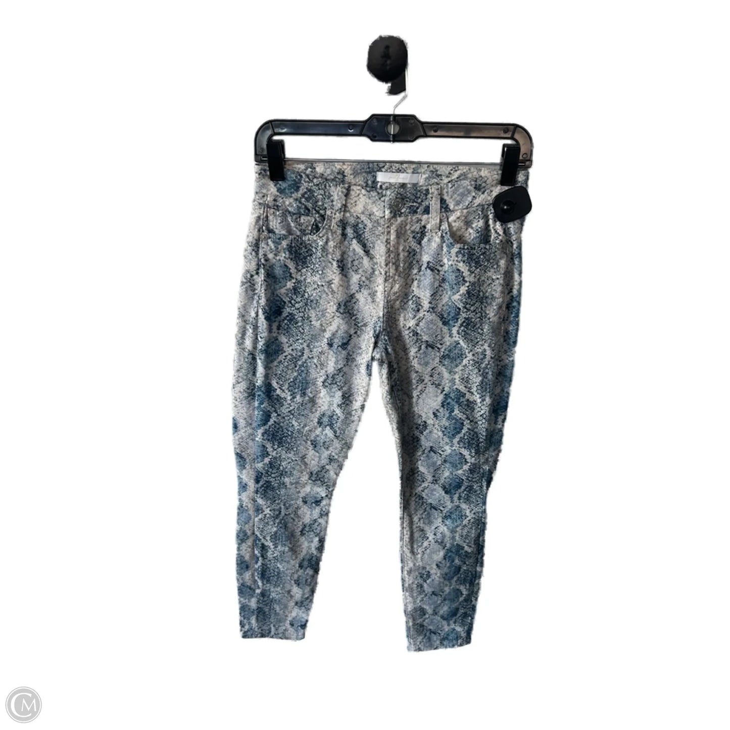 Jeans Skinny By 7 For All Mankind In Blue & Tan, Size: 2