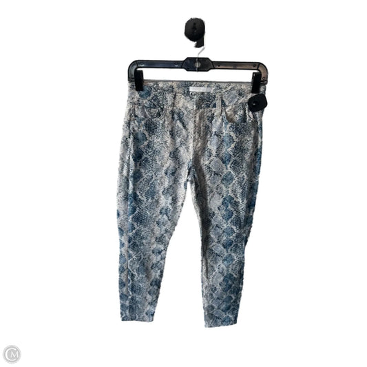 Jeans Skinny By 7 For All Mankind In Blue & Tan, Size: 2