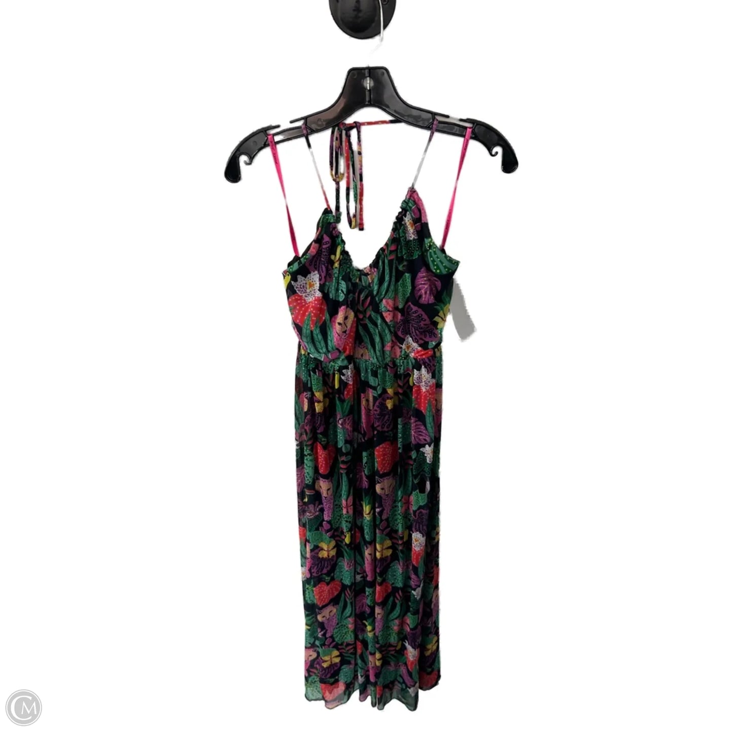 Dress Casual Maxi By Betsey Johnson In Black & Green, Size: M