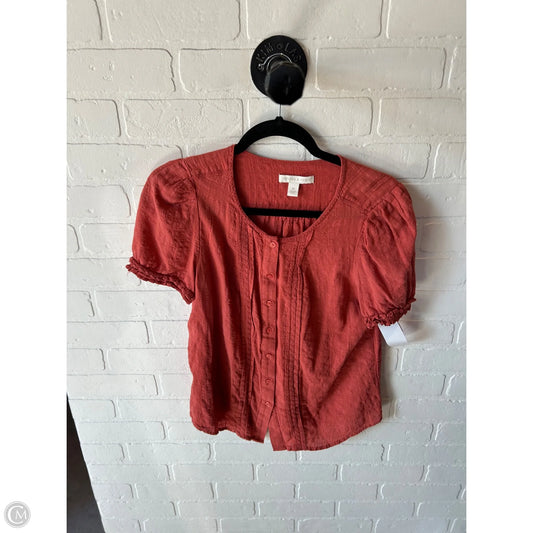 Top Short Sleeve By Chelsea And Violet In Orange, Size: M