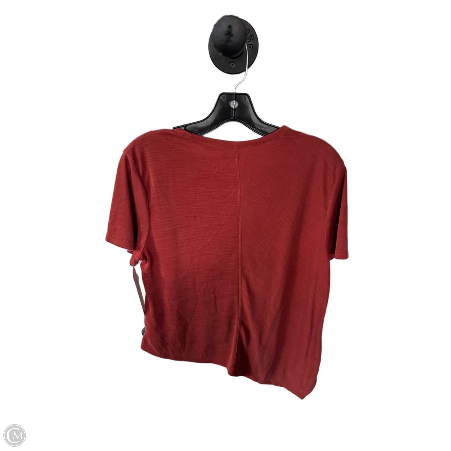 Athletic Top Short Sleeve By Athleta In Orange, Size: M