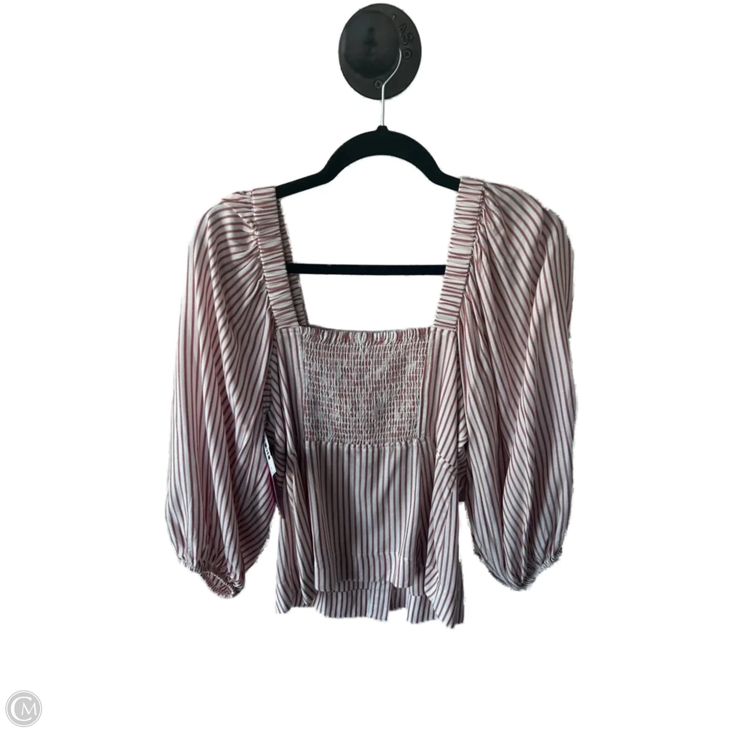 Top Long Sleeve By Cabi In Green & Orange, Size: M