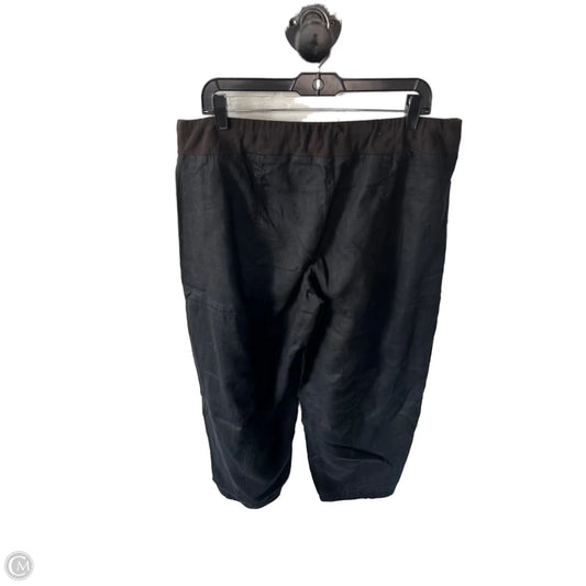 Pants Linen By Eileen Fisher In Black, Size: 12